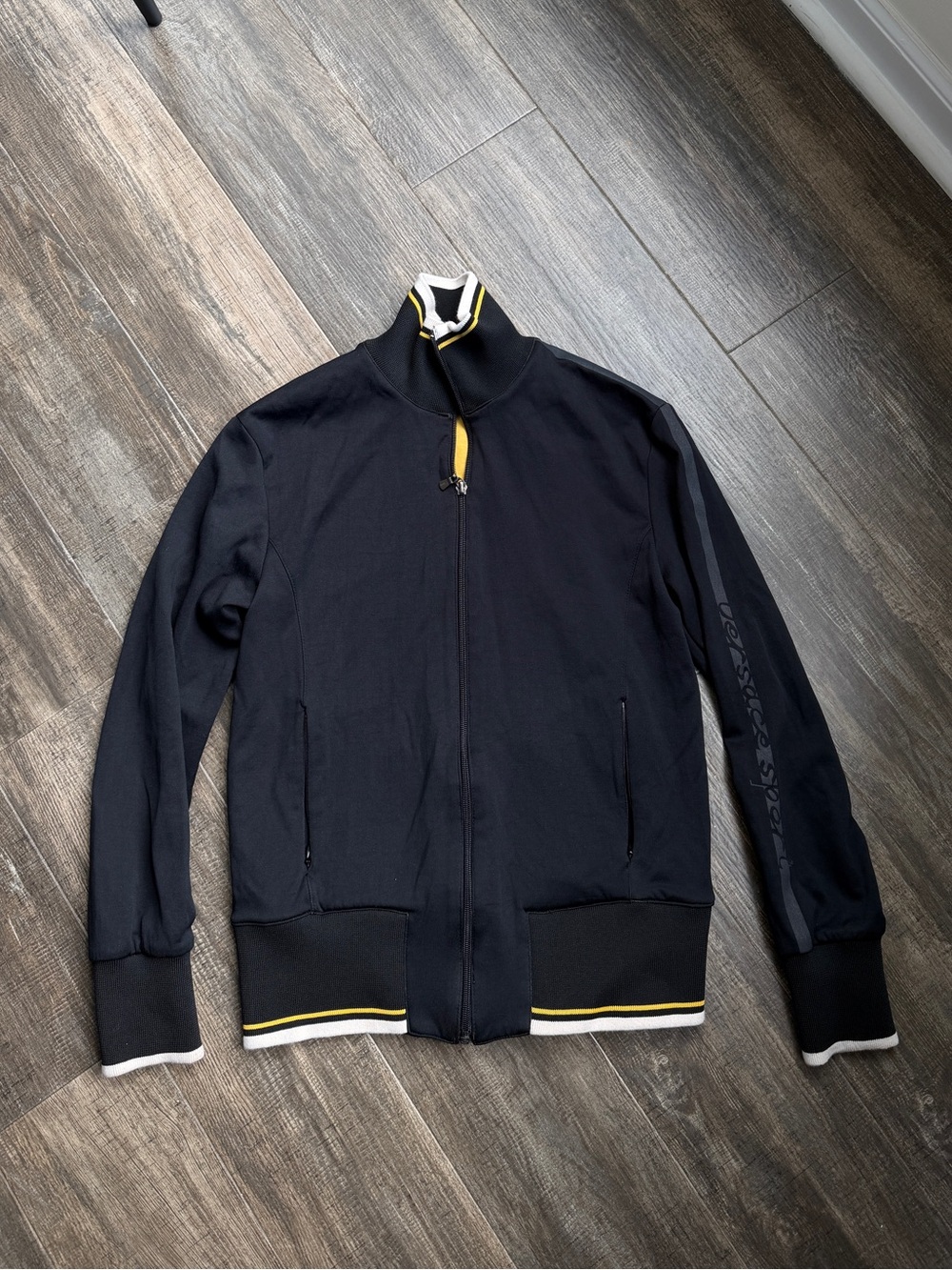 Vintage Versace Sport Track Top  Versace black zip up jacket M